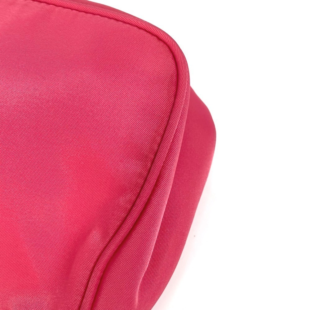 PRADA Triangle Logo Bag Shoulder Handbag Accessory Clutch Pink - Picture 7 of 15